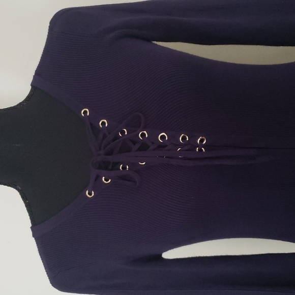 Guess Bodycon Longsleeve Sweater Dress - Picture 3 of 12